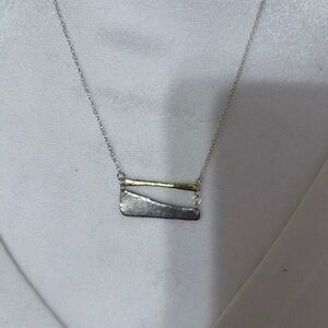 Silpada Sterling Silver Two-Bar Layered Pendant Necklace - Women Jewelry